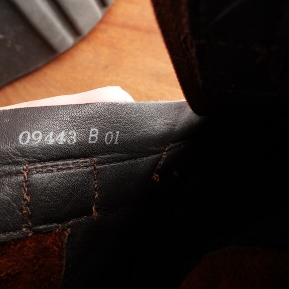 Paul Green Boots Womens SZ UK 6 US 8.5 Brown Denver Suede Ankle Zip Western Moto - Picture 16 of 16